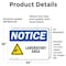 Signmission Laboratory Area Sign With Symbol, 24 in W x Rectangle, Vinyl Decal OS-2PACK-NS-D-1824-L-13935 - alternate 6